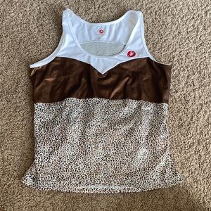 Castrelli Size large three pocket cycling tank top